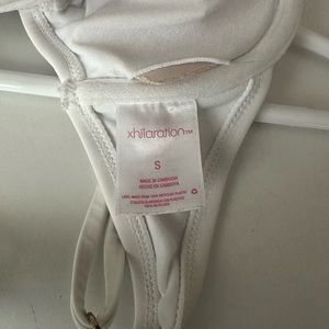 White bikini top from Xhiliration by target. Size small.